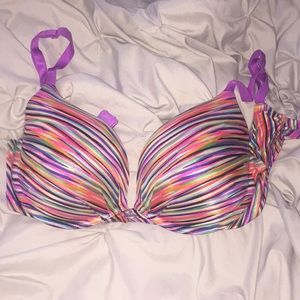 Colorful Victoria's Secret Plunge Bra